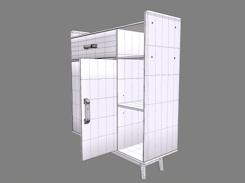 SideBoard Storage Cabinet 3D Model