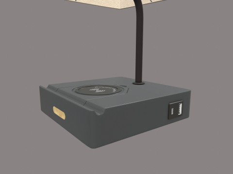 无线充电器 3D 模型