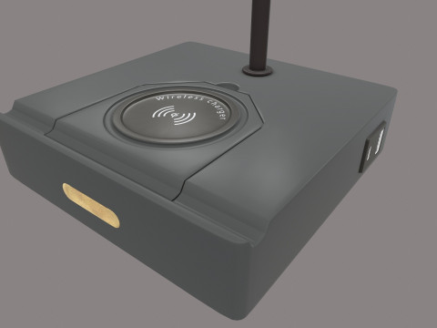 无线充电器 3D 模型