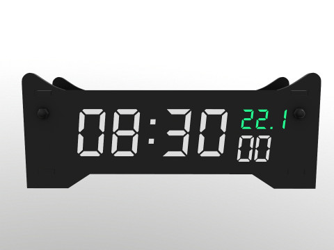 디지털 시계 3D 모델