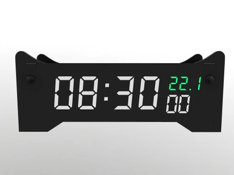 Digital Clock 3D Model