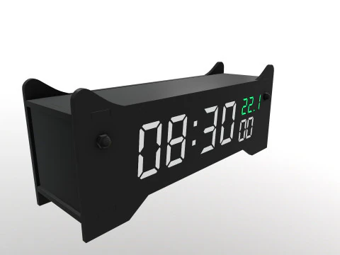 Digital Clock 3D Model