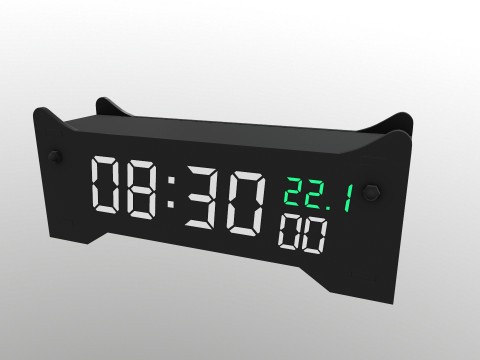 디지털 시계 3D 모델