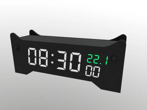 Digital Clock 3D Model