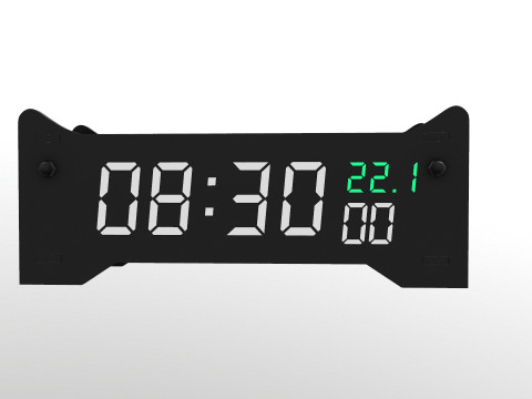 디지털 시계 3D 모델