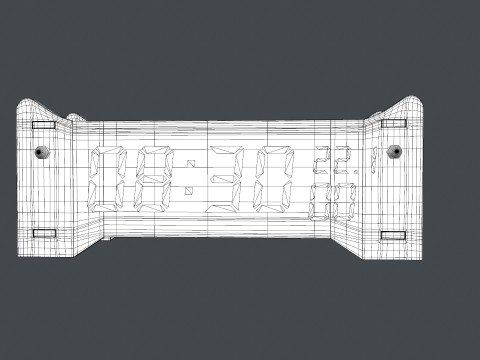 디지털 시계 3D 모델
