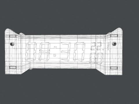 Digital Clock 3D Model