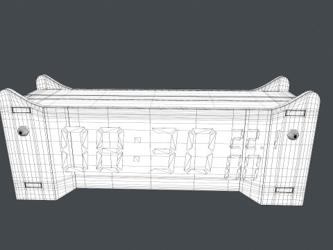 디지털 시계 3D 모델