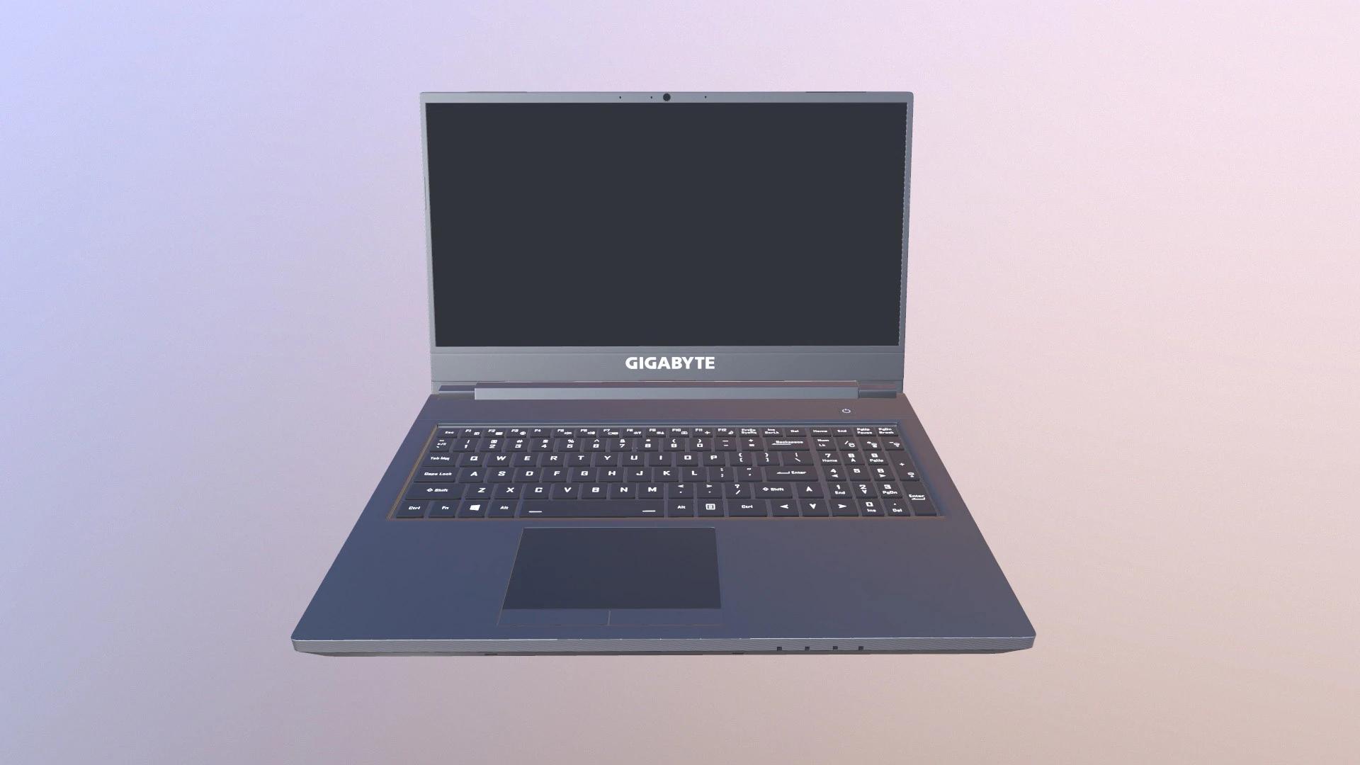 GIGABYTE Laptop 3D Model .c4d .max .obj .3ds .fbx .stl .blend 