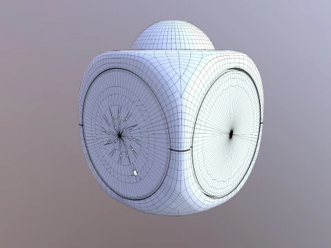 LCD Digital Talking Project Alarm 3D Model