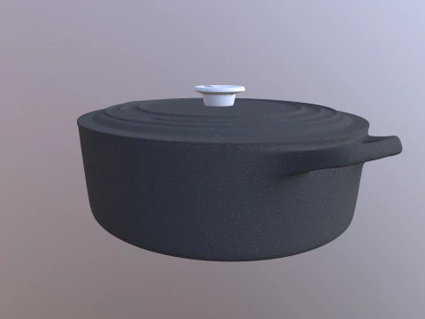 조리기구 세트 3D 모델