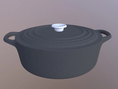 조리기구 세트 3D 모델