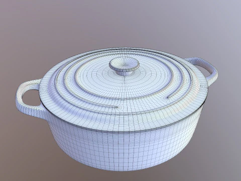 조리기구 세트 3D 모델