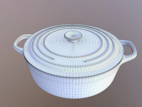 조리기구 세트 3D 모델