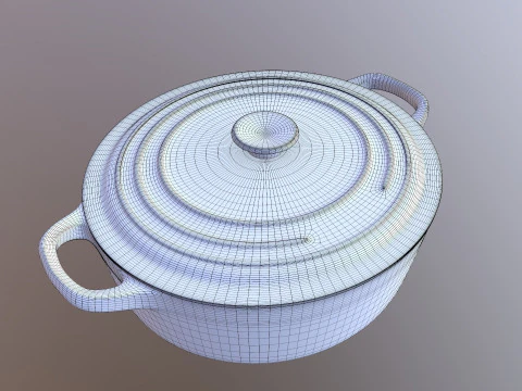 조리기구 세트 3D 모델