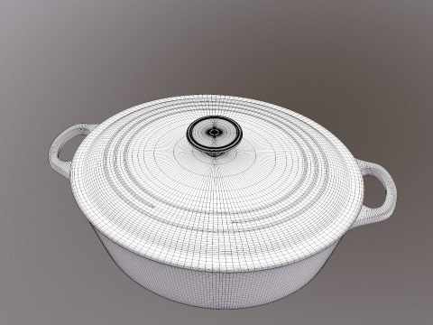 조리기구 세트 3D 모델