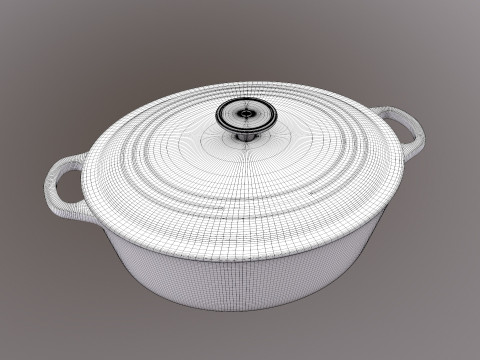 조리기구 세트 3D 모델