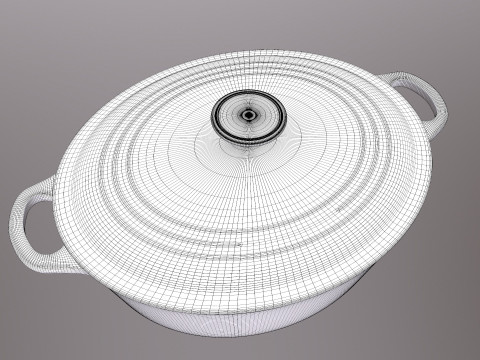 조리기구 세트 3D 모델
