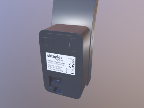 Lampa ścienna LED Model 3D