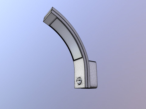 Lampa ścienna LED Model 3D