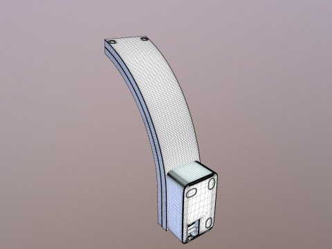 Lampa ścienna LED Model 3D