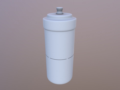 Weithalsbehälter aus Kunststoff 3D Modell