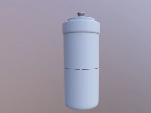 Plastic Wide Mouth Container 3D Model