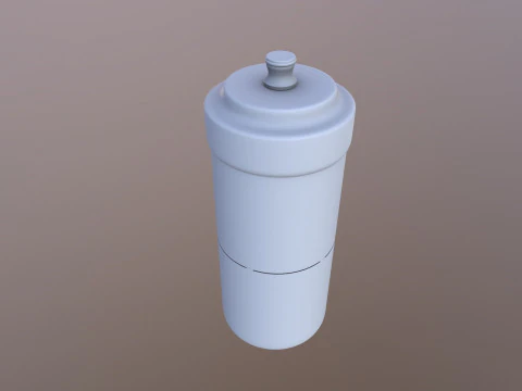 Plastic Wide Mouth Container 3D Model