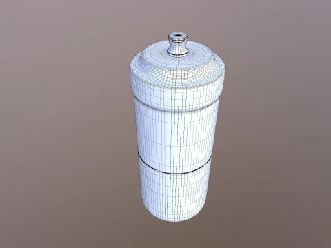 Plastic Wide Mouth Container 3D Model