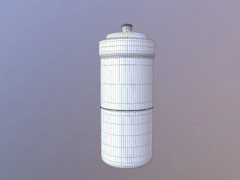 Plastic Wide Mouth Container 3D Model