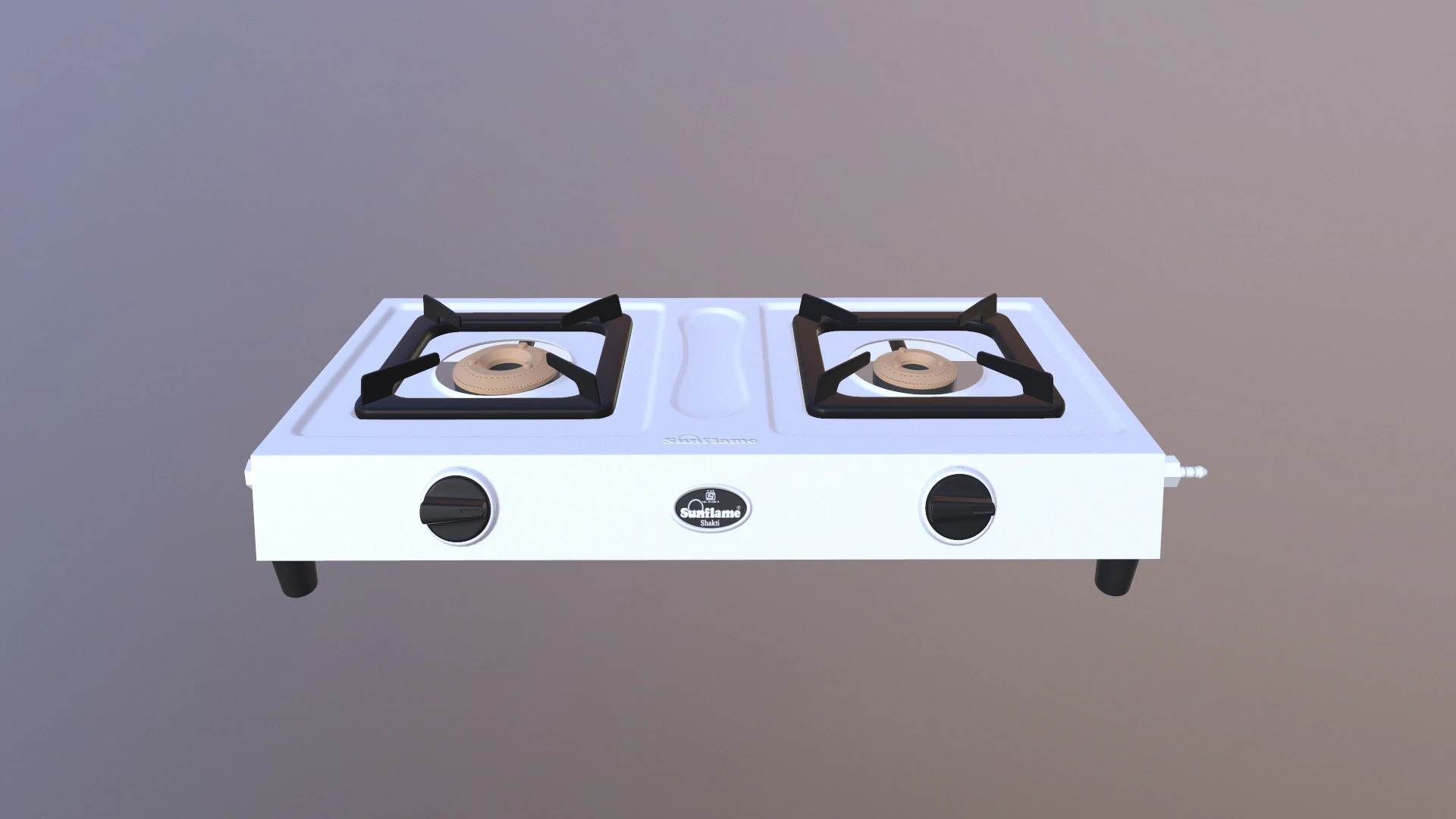 Sunflame Gas Flame 3D Model .c4d .max .obj .3ds .fbx .stl .blend 