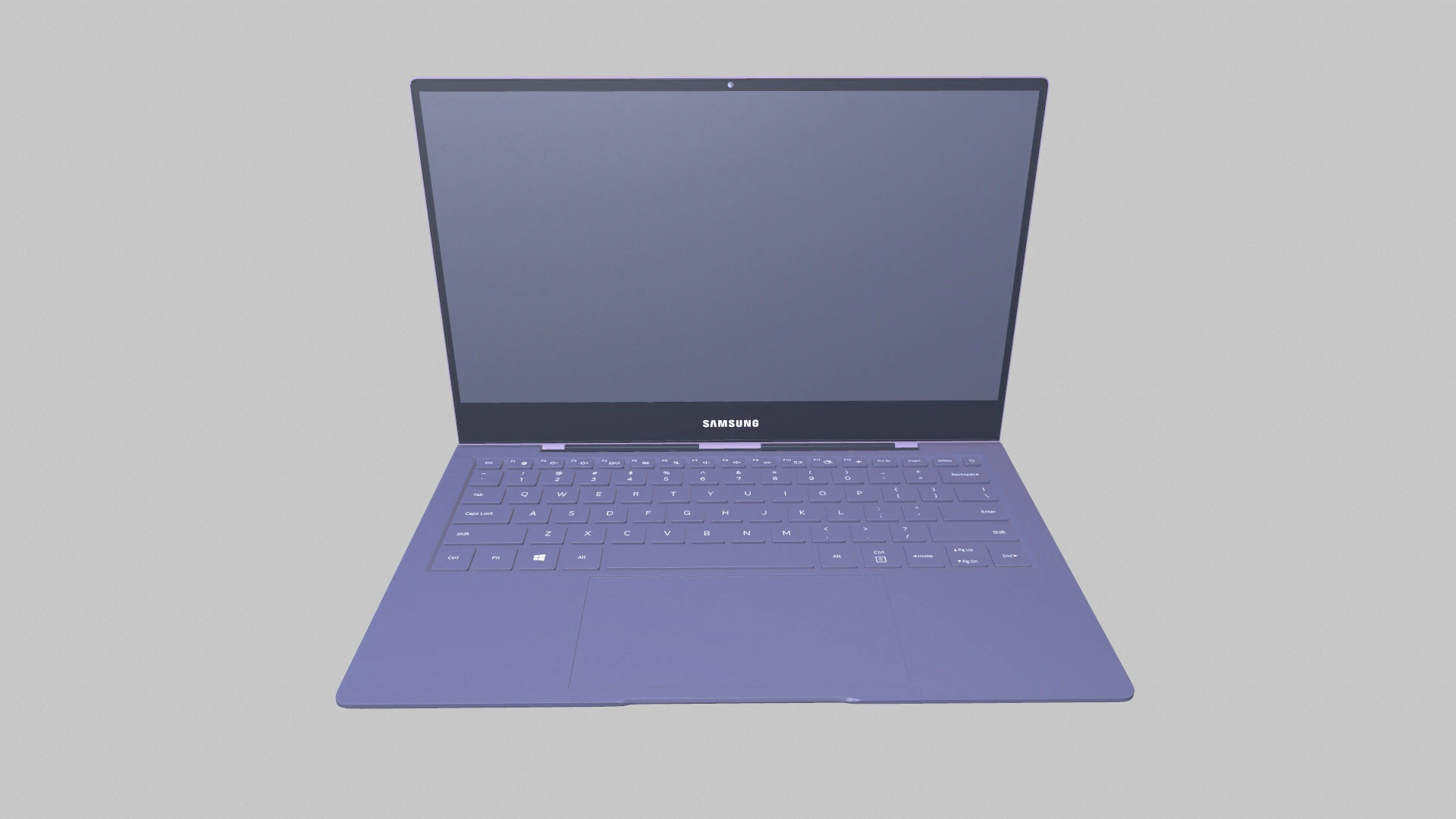 SAMSUNG Laptop 3D Model .c4d .max .obj .3ds .fbx .stl .blend 