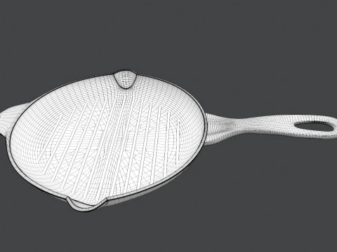 炊具煎锅 3D 模型