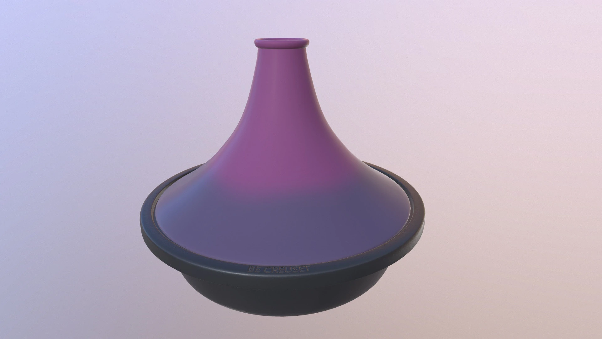 Creuset Tagine Stoneware Funnel Lid 3D Model .c4d .max .obj .3ds .fbx .stl .blend 