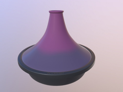 Керамическая крышка-воронка Creuset Tagine 3D Модель