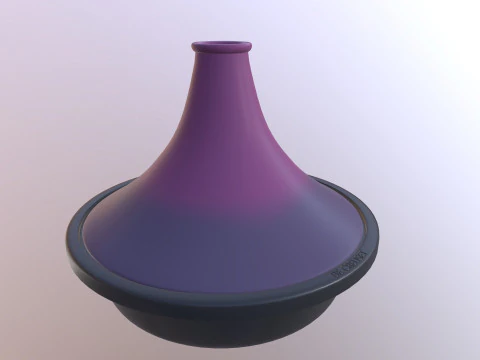 Creuset Tagine Stoneware Funnel Lid 3D Model