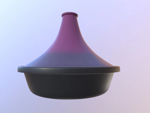 Creuset Tagine Stoneware Funnel Lid 3D Model