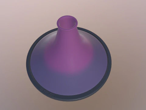 Creuset Tagine Stoneware Funnel Lid 3D Model