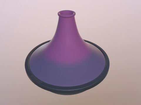 Creuset Tagine Stoneware Funnel Lid 3D Model