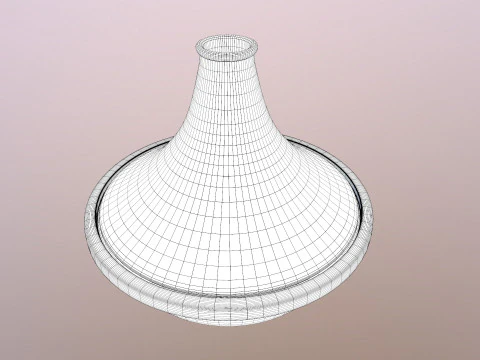Creuset Tagine Stoneware Funnel Lid 3D Model