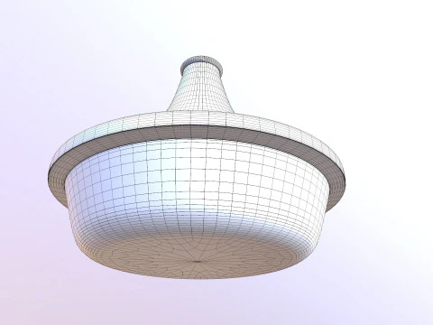 Creuset Tagine Stoneware Funnel Lid 3D Model