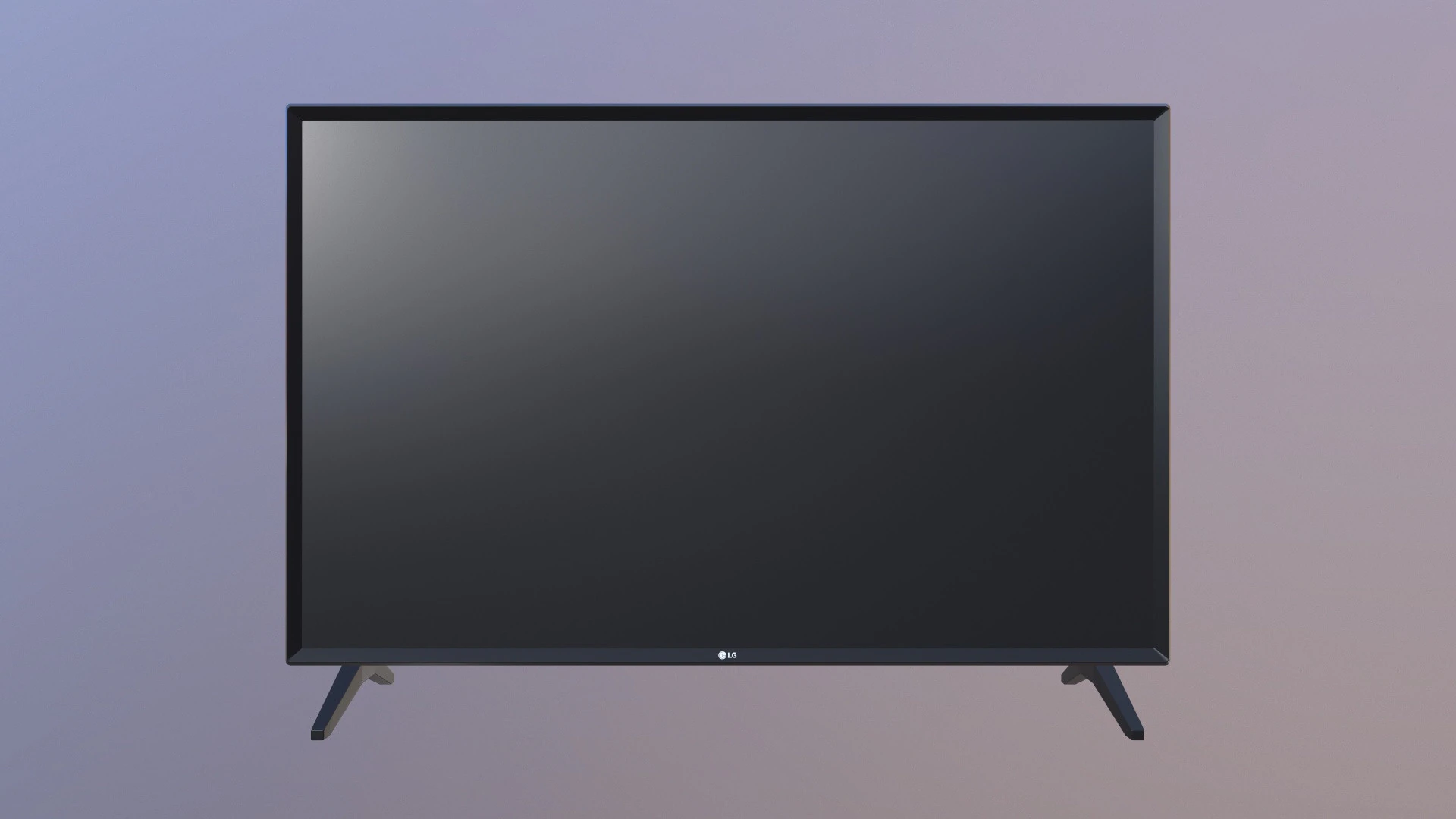 LG LED Television 3D Model .c4d .max .obj .3ds .fbx .stl .blend 