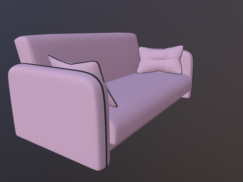 Fabric Sofa 3D Model