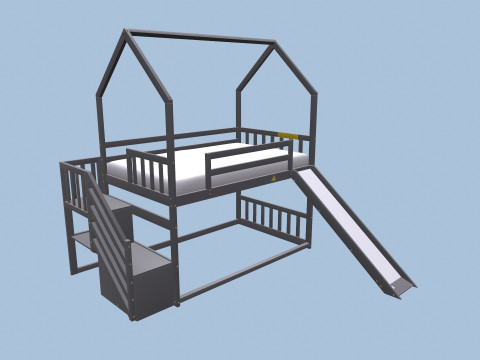 Bunk Bed 3D Model