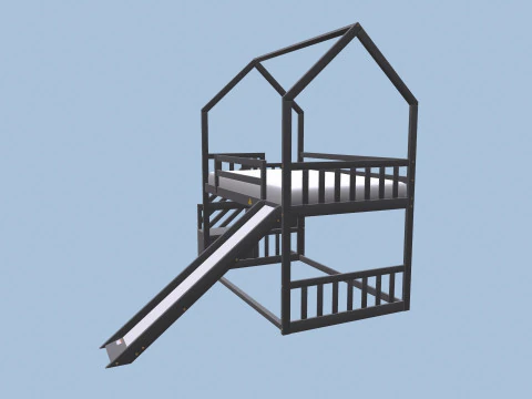 Bunk Bed 3D Model