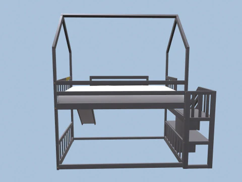 Bunk Bed 3D Model
