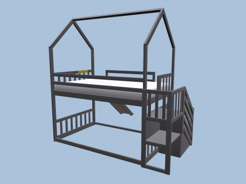 Bunk Bed 3D Model