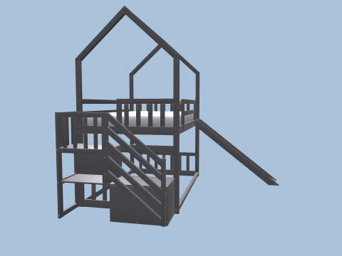 Bunk Bed 3D Model