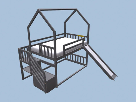 Bunk Bed 3D Model