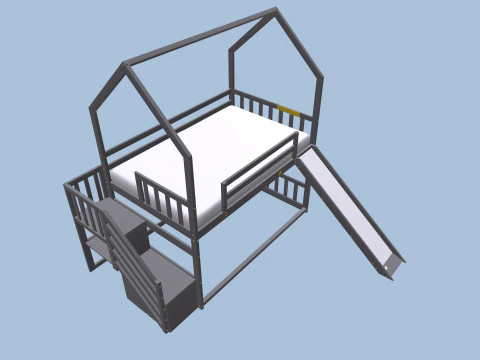 Bunk Bed 3D Model